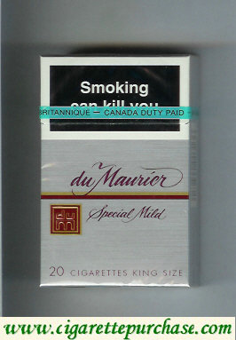 Du Maurier Special Mild cigarettes hard box